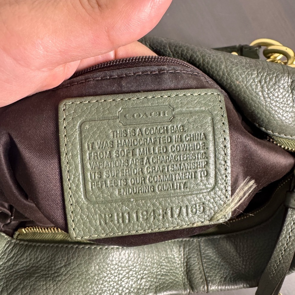 Coach Leather Brooke Hobo F17165 green - Picture 7 of 11